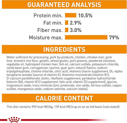 Royal Canin Feline Care Nutrition Hair &amp; Skin Care Loaf in Sauce Canned Cat Food, 5.1 oz can (24-count)