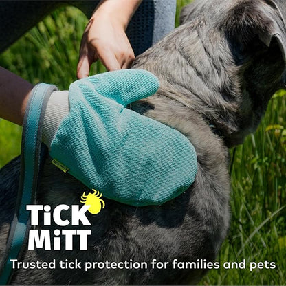 Blue Protective Glove for Tick Removal from Pets &amp; Humans - Easy, Gentle, Chemical-Free Tick Handling - Portable &amp; Durable for Outdoor Adventures
