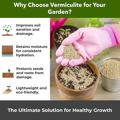 Organic Coarse Vermiculite for Indoor Gardening Plants and Mushrooms – Enhances Soil Aeration, Seed Germination, Rooting Cuttings – Small Packages and Bulk (Vermiculite Grade 4 – Coarse, 30 quarts)