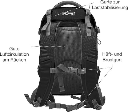 Kurgo G-Train Dog Carrier Backpack for Small Pets Up to 25 Lbs, TSA &amp; Airline Approved, Navy Blue