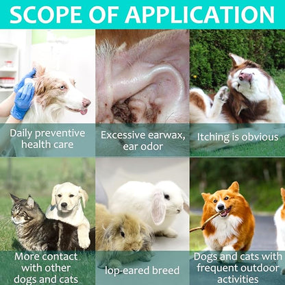 Ear Mite Treatment for Dogs, Dog Ear Infection Treatment, Ear Mite Treatment for Dog Yeast Infection, Alleviation Suffering from Ear Mites &amp; Itching and Odours Stinky Stuff for Dogs Ears