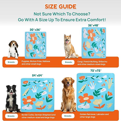 BurgeonNest Washable Pee Pads for Dogs, 2 Pack 36&