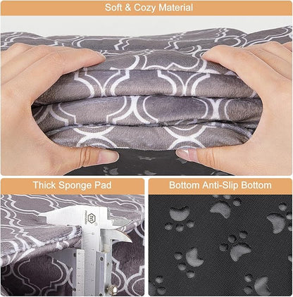 Unicorn Catcher Guinea Pig Hideout Large Bed Cozy House Warm Tunnel Washable Accessories for Small Pet Hamster/Chinchilla/Bunny, Grey