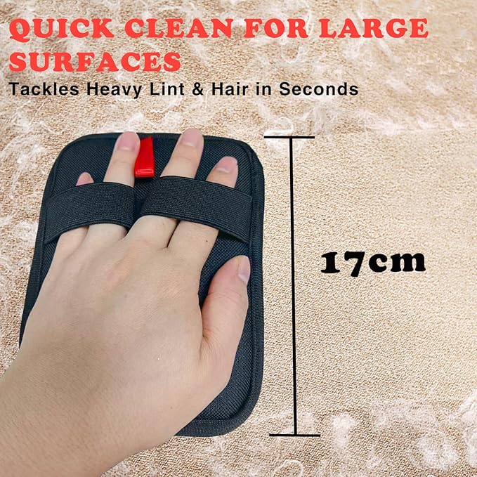 Pet Hair Removal Glove, 2 Pcs New Upgrade Electrostatic Gloves Pet Hair, Remover Grooming Glove for Cat &amp; Dog Hair Remover for Couch, Furniture, Curtain
