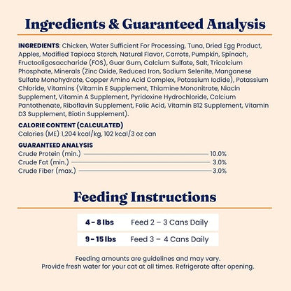 Solid Gold Wet Cat Food Pate for Indoor Cats - Healthy Canned Cat Food Pate w/Real Chicken, Omega Fatty Acids, Vitamins &amp; Minerals - Grain Free &amp; Gluten Free Can Meals for Cats &amp; Kittens - 24ct/3oz