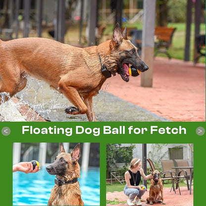 Interactive Squeaky Dog Toys Balls – Durable Rubber Dog Toy for Aggressive Chewers,High Bounce Dog Ball &amp; Floating Fetch Ball,Indestructible Chew Toy for Medium &amp; Large Dogs