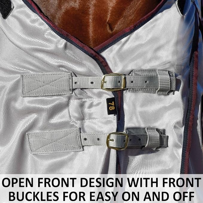 Dura-Tech RipGuard Adjusta-Fit Horse Fly Sheets | Self-Repairing Durability | Enhanced UV &amp; Insect Protection | Ideal for All Horse Breeds