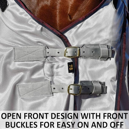 Dura-Tech RipGuard Adjusta-Fit Horse Fly Sheets | Self-Repairing Durability | Enhanced UV &amp; Insect Protection | Ideal for All Horse Breeds