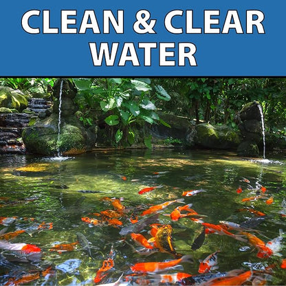 CrystalClear BioClarifier Small Pond &amp; Water Garden Clarifier &amp; Cleaner, Cloudy Water Beneficial Microbe Treatment, Fish, Plant &amp; Pet Safe, 24 Packets