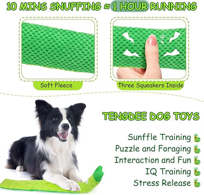 Squeak Dog Toys for Stress Release &amp; Boredom Relief, Dog Puzzle IQ Training, Snuffle Foraging Instinct Training - Suitable for Small, Medium &amp; Large Dogs