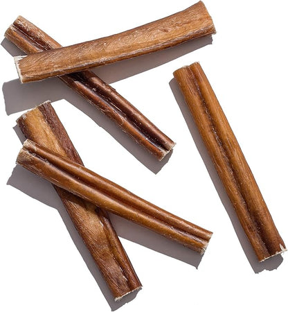 Jack&amp;Pup 6" Bully Sticks for Dogs | Jumbo Odor Free Pizzle Sticks for Large Dogs | Single Ingredient, 100% Beef (Jumbo, 24 Pack)