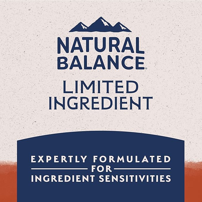 Natural Balance Limited Ingredient Adult Grain-Free Dry Dog Food, Salmon &amp; Sweet Potato Recipe, 24 Pound (Pack of 1)