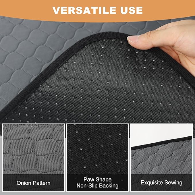 Washable Guinea Pig Liners for Cage, 2 Pack 24" X 47" Super Absorbent Reusable Guinea Pig Bedding Pee Pads Tarp Bottom for C&amp;C Cage with Rabbits, Bunny, Chinchesillas, and Other Small Animals