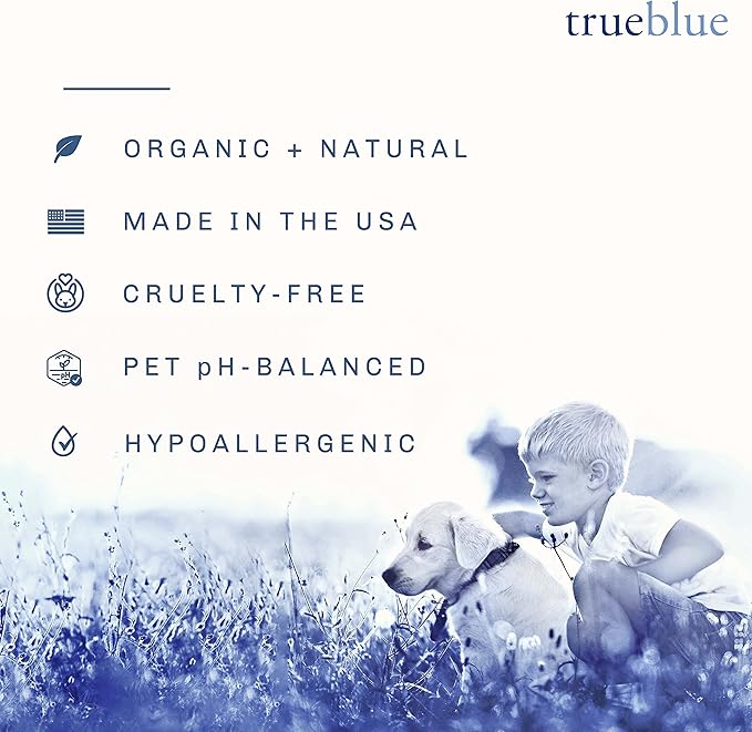 TrueBlue Natural Balance Conditioning Dog Shampoo with Green Tea &amp; Chamomile - Cleansing Wash, Deodorizing, Moisturizing – Toxin Free, Natural Botanical Blend – Tearless Cleaner – 12 Fl. Oz.