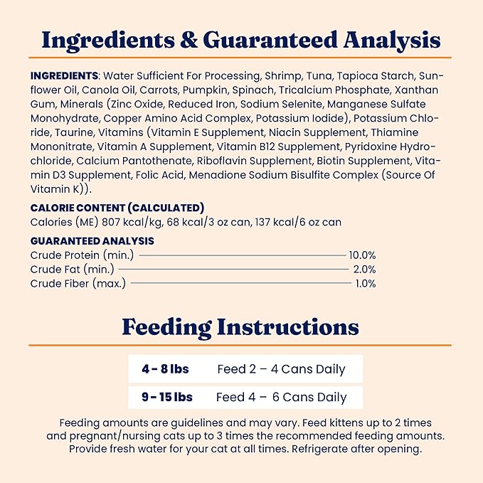 Solid Gold Wet Cat Food Shreds in Gravy - Healthy Canned Cat Food Made w/Real Tuna, Shrimp, Vitamins, Minerals &amp; Taurine - Grain Free &amp; Gluten Free Canned Meals for Cats &amp; Kittens - 24ct/3oz Can