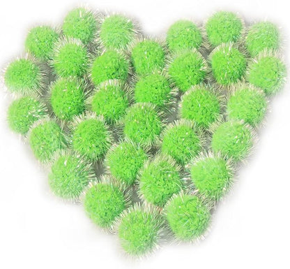 VAPKER 30 Pcs Cat Ball Toys Sparkle Balls Extra Large 2 Inch Cat&