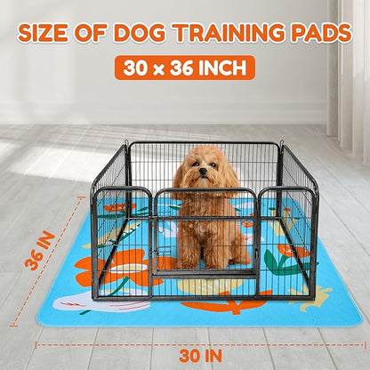 BurgeonNest Washable Pee Pads for Dogs, 2 Pack 30&
