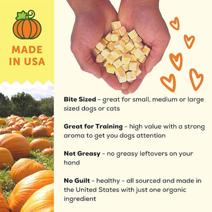 A Better Treat – Organic, Single Ingredient, Freeze Dried Pumpkin, Grass Fed &amp; Finished Beef Liver, Chicken, Sweet Potato, Wild Salmon Dog Treats &amp; Cat Treats | Natural Diabetic Friendly | Made in USA