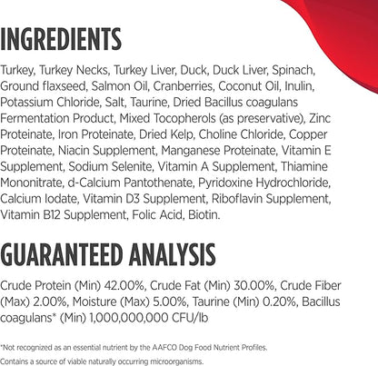 Nulo Freestyle Freeze-Dried Raw, Ultra-Rich Grain-Free Dry Cat Food for All Breeds and Life Stages with BC30 Probiotic for Digestive and Immune Health, Turkey &amp; Duck, 5.5 Ounce