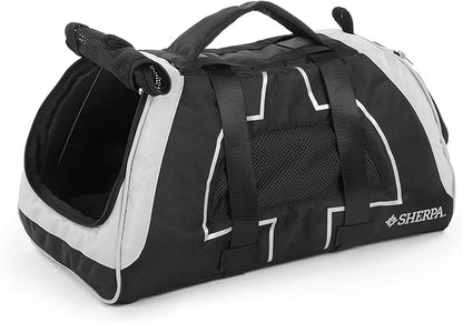 Sherpa Forma Frame Crash-Tested Travel Pet Carrier, Airline Approved &amp; Guaranteed On Board - Black, Medium