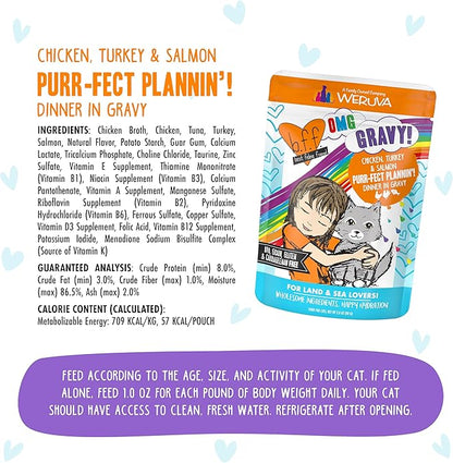 Weruva B.F.F. OMG - Best Feline Friend Oh My Gravy!, Purr-FECT Plannin&