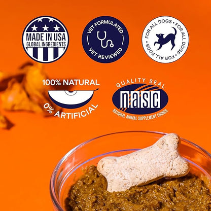 Finn Pumpkin Plus: Daily Digestive Support &amp; Fiber-Rich Topper for Dogs | Promotes Regularity &amp; Gut Health with Superfoods
