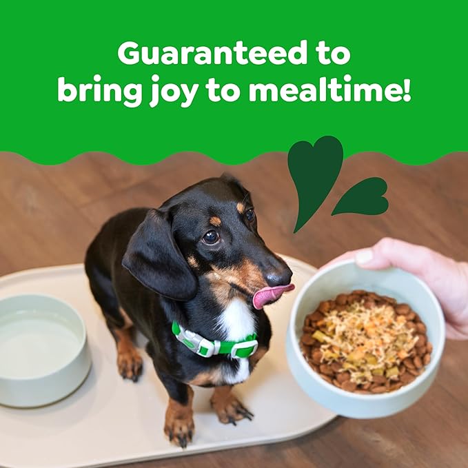 Greenies Smart Topper High Protein Wet Mix-in for Dogs, Chicken, Green Beans &amp; Sweet Potatoes Recipe in Vitabroth Broth - Bone Broth + Vitamins E &amp; B1, 10 Count