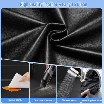 Back Seat Extender for Dogs, Dog Car Seat Cover for Back Seat with Hard Bottom,Waterproof Hammock for Car Pet Backseat Protector,Upgraded PU Leather Material for Car &amp; SUV(Holds 400lbs)
