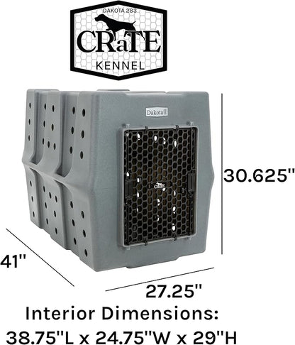 Dakota 283 Crate - Canine Rough and Tough Economy Kennel (Orange, X-Large)