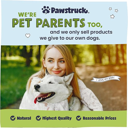 Pawstruck Natural 5-7” Beef Collagen Braids for Dogs – Long-Lasting Rawhide &amp; Bully Stick Alternative, with Chondroitin &amp; Glucosamine – 5 Pack