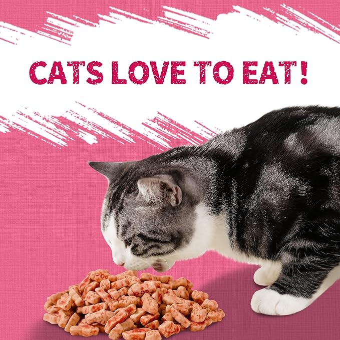 Just Try 13.4 OZ Urinary Tract Cat Treats for Indoor Cats Health Supplement Cranberry &amp; D-Mannose for Kidney Bladder UT Support Salmon Flavor Crunchy Chews Cat Loves
