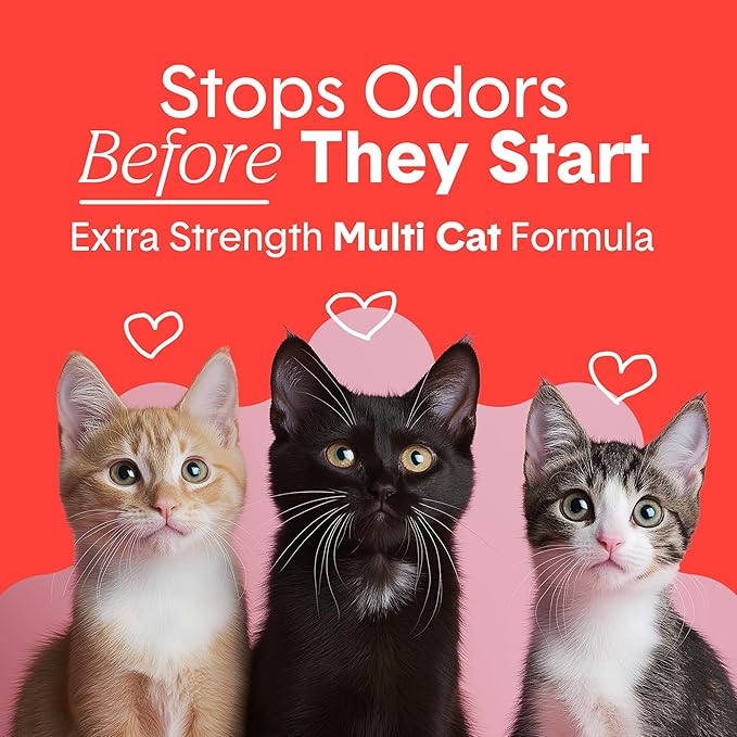 Boxie® Extra Strength 35 Day Odour Control Clumping Clay Cat &amp; Kitty Litter 40lb, 99.9% Dust-Free, Probiotic Formula, Long-Lasting, Veterinarian Approved, Easy Scooping for Multi-Cat Homes