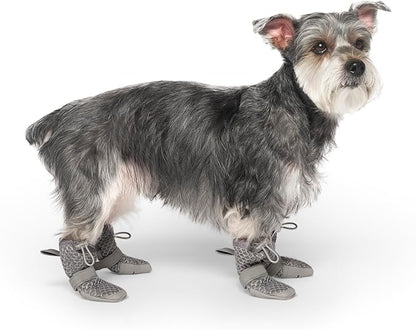 Canada Pooch Dog Boots for Hot Pavement - Dog Boots &amp; Paw Protectors with Anti Slip Rubber | Water Friendly, Breathable Dog Shoes for Hot Days, Great for Dogs Grey - Size 6
