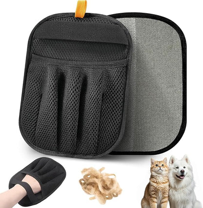 Pet Hair Removal Glove for Cats &amp; Dogs Five-Finger Electrostatic Pet Hair Remover Glove for Clothing, Couch, Carpet, Furniture, Great Alternative to Pet Lint Roller