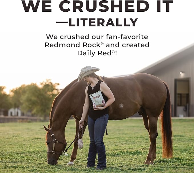 Redmond Daily Red Crushed Garlic | Horse Minerals &amp; Vitamins Supplement | Garlic for Horses