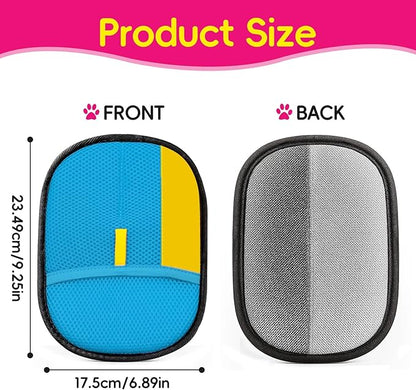 Upgraded pet Hair Removal Gloves, Reusable pet Hair Removal Gloves, Powerful cat and Dog Hair Removal, Suitable for Clothes、Sofas、Carpets、car Seats etc. (2PCS Blue)