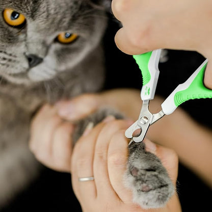 Mr. Pen Cat Nail Trimmer, Spring Green &amp; White, Cat &amp; Dog Nail Clipper
