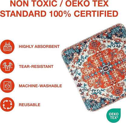 Washable Pee Pads for Dogs - Super Absorbent Reusable Puppy Training Pads - 100% Waterproof, Leak-Proof &amp; Non-Slip Whelping Pads for Pet Housebreaking