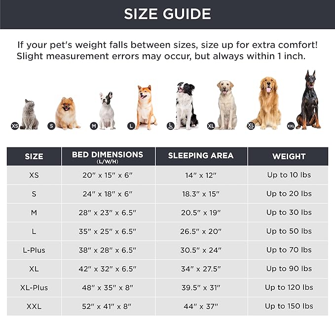 Bedsure Orthopedic Dog Bed Medium Size Dogs - Washable Medium Dog Cat Bed Waterproof, Comfort Pet Couch Sofa with Washable Removable Cover, Pets Bed with Nonskid Bottom, Ivory, 28"