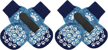 EXPAWLORER Anti Slip Dog Socks to Prevent Licking Paws, Dog Shoes for Hot Pavement, Dog Booties for Small Medium Large Senior Dogs, Traction Control Dog Boots &amp; Paw Protectors for Hardwood Floors