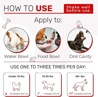Liquid Multivitamin for Dogs – Cat Multivitamins for Indoor Cats – 10-in-1 Liquid Dog Vitamins B Complex, C, D3 – Digestion, Urination, Hip &amp; Joint, Skin &amp; Coat – Cranberry Flavor – 2 Oz