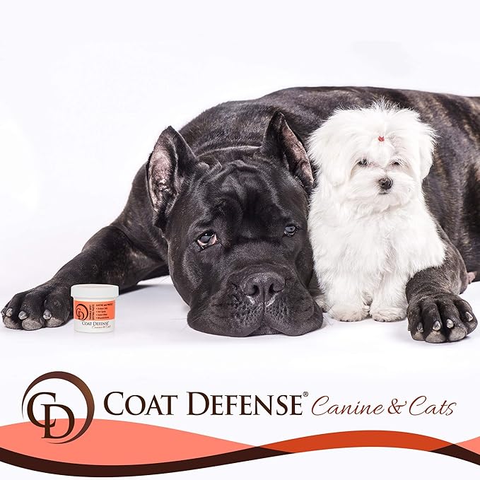 COAT DEFENSE Trouble Spot Drying Paste - Made in USA - 5 Oz Dog &amp; Cat Skin Care, Itchy Skin &amp; Allergies, Alleviates Hot Spots for Dogs &amp; Cats, Insect Bites Relief &amp; Dog Wound Care