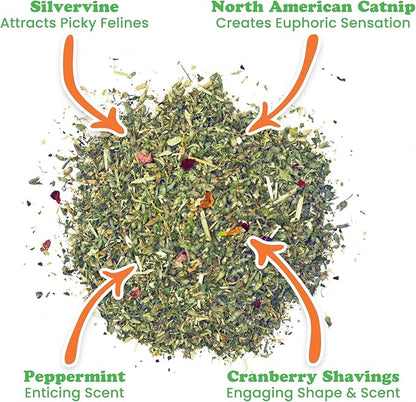 Meowijuana | Winter Lift Catnip Holiday Blend | Premium Organic Catnip | Grown in North America | Perfect for Cat Toys | Fresh Catnip for Extended Playtime