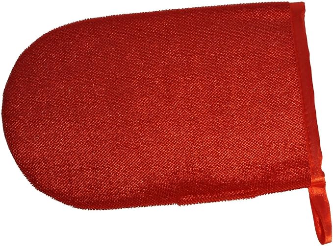 Hair Magnet Pet Fur Removal Mitt, Lint, Fur, and Dander Cleanup for Furniture, Clothing, and Upholstery, Reusable, Durable, Quick &amp; Easy Cleaning, Red, 2-Pack