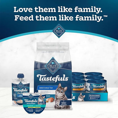Blue Buffalo Tastefuls Natural Dry Food for Adult Indoor Cats, Chicken &amp; Brown Rice Recipe, 7-lb. Bag