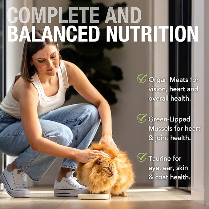 Feline Natural New Zealand Canned Catfood Wet Food, High-Meat, Low-Carb, &amp; Grain Free Cat Food Wet, Chicken and Lamb Feast, 6 oz, Pack of 12