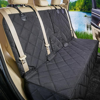 Bench Dog Car Seat Cover for Back Seat Waterproof Seat Covers Durable Scratch Proof Nonslip, Protector for Pet Fur &amp; Mud Washable Backseat Cover for Cars Armrest Compatible