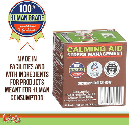 Licks Pill-Free Zen Cat Calming - Natural Calming Aid for Aggressive Behavior &amp; Nervousness - Cat Treats for Stress Relief &amp; Health - Gel Packets - 30 Use