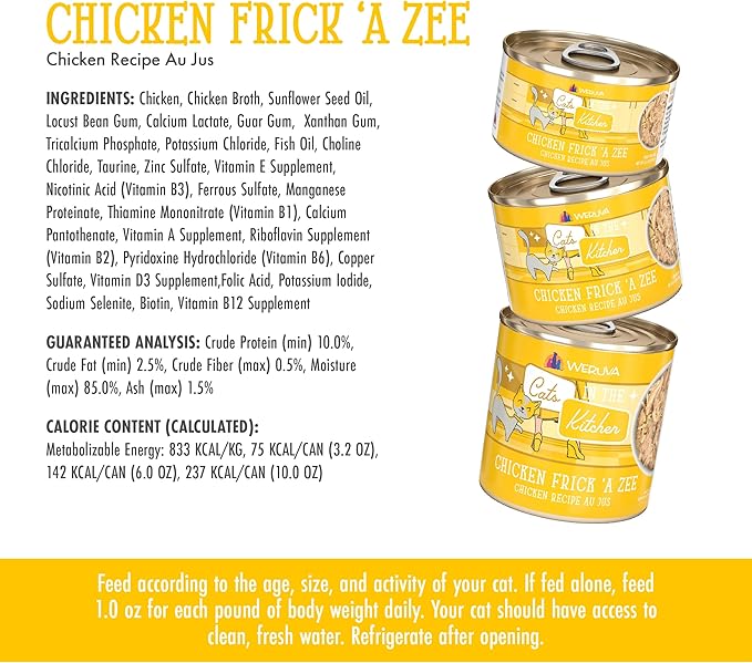 Weruva Cats in The Kitchen, Chicken Frick &