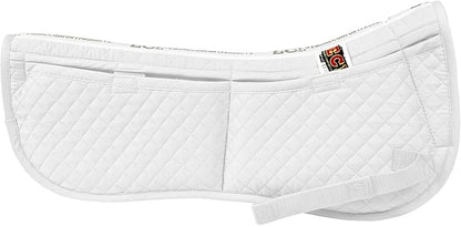 ECP Equine Comfort Products Adjustable Shock Absorbing Memory Foam Half Saddle Pad, Injury Prevention &amp; Pressure Relief, Customizable Fit, Breathable for All Riding Styles